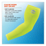 Chill-its 6690 Performance Knit Cooling Arm Sleeve, Polyester/spandex, Large, Lime, 2 Sleeves, Ships In 1-3 Business Days