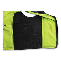Chill-its 6685 Premium Dry Evaporative Cooling Vest With Zipper, Nylon, 2x-large, Lime, Ships In 1-3 Business Days