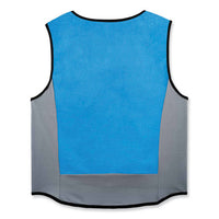 Chill-its 6667 Wet Evaporative Pva Cooling Vest With Zipper, Pva, 2x-large, Blue, Ships In 1-3 Business Days