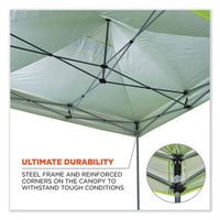 Shax 6000 Heavy-duty Pop-up Tent, Single Skin, 10 Ft X 10 Ft, Polyester/steel, Lime, Ships In 1-3 Business Days