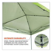 Shax 6010 Lightweight Pop-up Tent, Single Skin, 10 Ft X 10 Ft, Polyester/steel, Lime, Ships In 1-3 Business Days