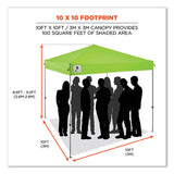 Shax 6010 Lightweight Pop-up Tent, Single Skin, 10 Ft X 10 Ft, Polyester/steel, Lime, Ships In 1-3 Business Days