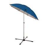 Shax 6199 Lightweight Work Umbrella And Stand Kit, 90" Span, 92" Long, Blue Canopy, Ships In 1-3 Business Days