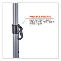 Shax 6100 Lightweight Work Umbrella, 90" Span, 92.4" Long, Lime Canopy, Ships In 1-3 Business Days