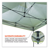 Shax 6053 Enclosed Pop-up Tent Kit, Single Skin, 10 Ft X 10 Ft, Polyester/steel, Lime, Ships In 1-3 Business Days