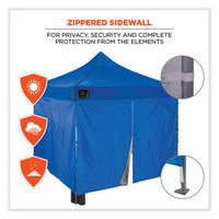 Shax 6053 Enclosed Pop-up Tent Kit, Single Skin, 10 Ft X 10 Ft, Polyester/steel, Blue, Ships In 1-3 Business Days