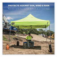 Shax 6053 Enclosed Pop-up Tent Kit, Single Skin, 10 Ft X 10 Ft, Polyester/steel, Blue, Ships In 1-3 Business Days