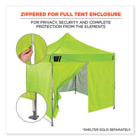 Shax 6096 Pop-up Tent Sidewall With Zipper, Single Skin, 10 Ft X 10 Ft, Polyester, Lime, Ships In 1-3 Business Days