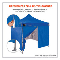 Shax 6096 Pop-up Tent Sidewall With Zipper, Single Skin, 10 Ft X 10 Ft, Polyester, Blue, Ships In 1-3 Business Days
