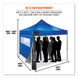 Shax 6052 Heavy-duty Tent Kit + Mesh Windows, Single Skin, 10 Ft X 10 Ft, Polyester/steel, Blue, Ships In 1-3 Business Days