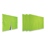 Shax 6054 Pop-up Tent Sidewall Kit, Single Skin, 10 Ft X 10 Ft, Polyester, Lime, Ships In 1-3 Business Days