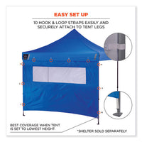 Shax 6092 Pop-up Tent Sidewall With Mesh Window, Single Skin, 10 Ft X 10 Ft, Polyester, Blue, Ships In 1-3 Business Days