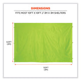 Shax 6098 Pop-up Tent Sidewall, Single Skin, 10 Ft X 10 Ft, Polyester, Lime, Ships In 1-3 Business Days