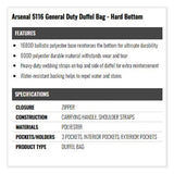 Arsenal 5116 General Duty Gear Bag, 9.5 X 23.5 X 12, Black, Ships In 1-3 Business Days