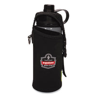 Chill-its 5151 Plastic Wide Mouth Water Bottle, 34 Oz, Black, Ships In 1-3 Business Days