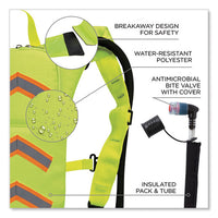 Chill-its 5155 Low Profile Hydration Pack, 2 L, Hi-vis Lime, Ships In 1-3 Business Days