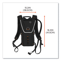 Chill-its 5156 Low Profile Hydration Pack, 3 L, Black, Ships In 1-3 Business Days