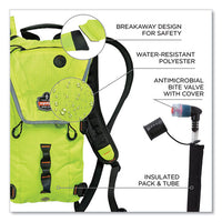 Chill-its 5156 Low Profile Hydration Pack, 3 L, Hi-vis Lime, Ships In 1-3 Business Days