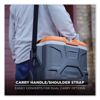 Chill-its 5170 17-quart Industrial Hard Sided Cooler, Orange/gray, Ships In 1-3 Business Days
