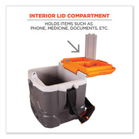 Chill-its 5170 17-quart Industrial Hard Sided Cooler, Orange/gray, 30/pallet, Ships In 1-3 Business Days