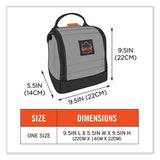 Arsenal 5185 Full Respirator Bag With Zipper Magnetic Closure, 5.5 X 9.5 X 9.5, Gray, Ships In 1-3 Business Days