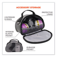 Arsenal 5187 Clamshell Half Respirator Bag With Zipper Closure, 4 X 9 X 5, Gray, Ships In 1-3 Business Days