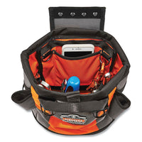 Arsenal 5527 Premium Topped Tool Pouch With Hinged Closure, 6 X 10 X 11.5, Polyester, Orange, Ships In 1-3 Business Days