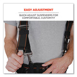 Arsenal 5560 Padded Tool Belt Suspenders, 36" To 48" Waist, 3" Wide, Polyester, Gray, Ships In 1-3 Business Days