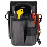 Arsenal 5568 Belt Loop Tool Pouch W/device Holster, 4 Compartments, 5 X 2 X 8.5, Polyester, Gray, Ships In 1-3 Business Days