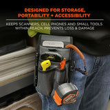 Arsenal 5569 Belt Clip Tool Pouch With Device Holster, 4 Compartments, 5 X 2 X 8.5, Polyester, Gray, Ships In 1-3 Bus Days