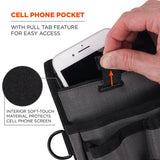 Arsenal 5569 Belt Clip Tool Pouch With Device Holster, 4 Compartments, 5 X 2 X 8.5, Polyester, Gray, Ships In 1-3 Bus Days