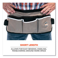 Arsenal 5706 13-pocket Waist Apron, 13 Compartments, 23 X 9, Canvas, Gray, Ships In 1-3 Business Days