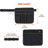 Arsenal 5715 Cleaning Apron Pouch With Pockets, 10 Compartments, 11 X 13.5, Nylon, Black, Ships In 1-3 Business Days