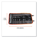 Arsenal 5871 Polyester Tool Roll Up, 21 Compartments, 27 X 14, Polyester, Black, Ships In 1-3 Business Days