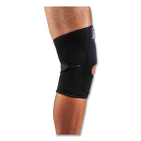 Proflex 615 Open Patella Anterior Pad Knee Sleeve, Medium, Black, Ships In 1-3 Business Days