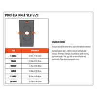 Proflex 620 Open Patella Spiral Stays Knee Sleeve, Large, Black, Ships In 1-3 Business Days