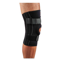 Proflex 620 Open Patella Spiral Stays Knee Sleeve, Large, Black, Ships In 1-3 Business Days