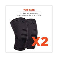 Proflex 601 Knee Compression Sleeve, Small, Black, Ships In 1-3 Business Days