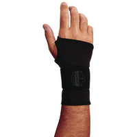 Proflex 680 Wrist Support Sleeve - Single Strap, Small, Fits Left Hand/right Hand, Black
