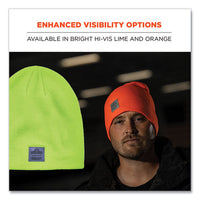 N-ferno 6812 Rib Knit Beanie, One Size Fits Most, Orange, Ships In 1-3 Business Days