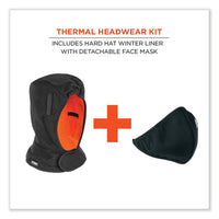 N-ferno 6871 2-layer Winter Liner + Mouthpiece Kit, Fleece/cotton, One Size Fits Most, Black, Ships In 1-3 Business Days