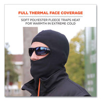 N-ferno 6893z Balaclava W/ Zipper For Bump Cap Insert, Polyester Fleece, One Size Fit Most, Black, Ships In 1-3 Business Days