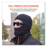 N-ferno 6893z Balaclava W/ Zipper For Bump Cap Insert, Polyester Fleece, One Size Fit Most, Black, Ships In 1-3 Business Days