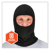 N-ferno 6893z Balaclava W/ Zipper For Bump Cap Insert, Polyester Fleece, One Size Fit Most, Black, Ships In 1-3 Business Days