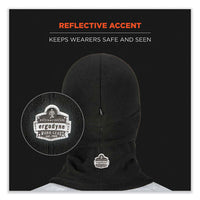 N-ferno 6893z Balaclava W/ Zipper For Bump Cap Insert, Polyester Fleece, One Size Fit Most, Black, Ships In 1-3 Business Days