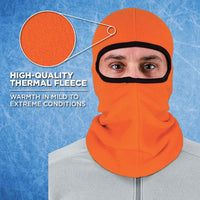 N-ferno 6821 Fleece Balaclava Face Mask, One Size Fits Most, Orange, Ships In 1-3 Business Days