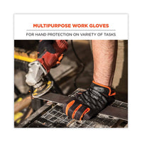 Proflex 815 Quickcuff Mechanics Gloves, Black, 2x-large, Pair, Ships In 1-3 Business Days