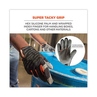 Proflex 821 Smooth Surface Handling Gloves, Black, Small, Pair, Ships In 1-3 Business Days