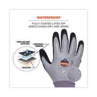 Proflex 7501 Coated Waterproof Winter Gloves, Gray, Large, Pair, Ships In 1-3 Business Days