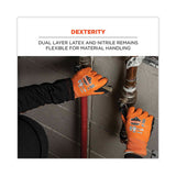 Proflex 7551 Ansi A5 Coated Waterproof Cr Gloves, Orange, Large, Pair, Ships In 1-3 Business Days